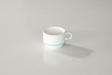 画像をギャラリービューアに読み込む, カントリーサイド ペール ブルー 高台スタックコーヒーカップ