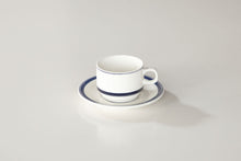 画像をギャラリービューアに読み込む, カントリーサイド ネイビー ブルー 高台スタックコーヒーカップ