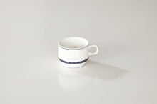 画像をギャラリービューアに読み込む, カントリーサイド ネイビー ブルー 高台スタックコーヒーカップ