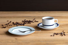 画像をギャラリービューアに読み込む, カントリーサイド ネイビー ブルー 高台スタックコーヒーカップ