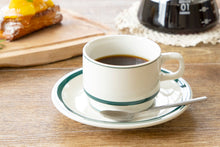 画像をギャラリービューアに読み込む, カントリーサイド モス グリーン 高台スタックコーヒーカップ